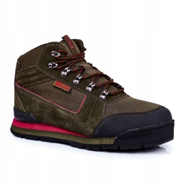 Încălțăminte de trekking pentru bărbați Big Star Outdoor Khaki GG174200 verde 1
