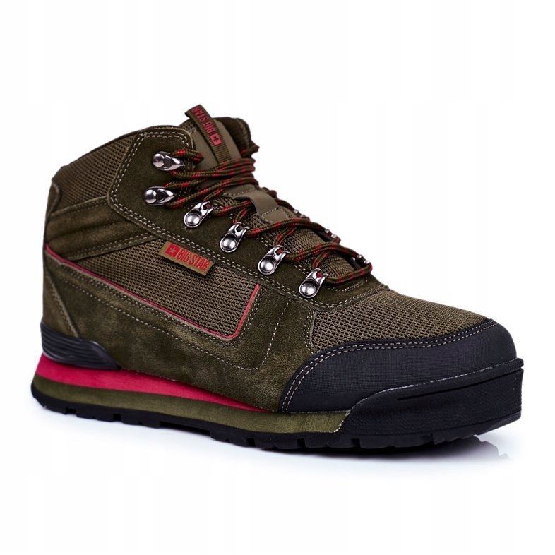 Încălțăminte de trekking pentru bărbați Big Star Outdoor Khaki GG174200 verde 1