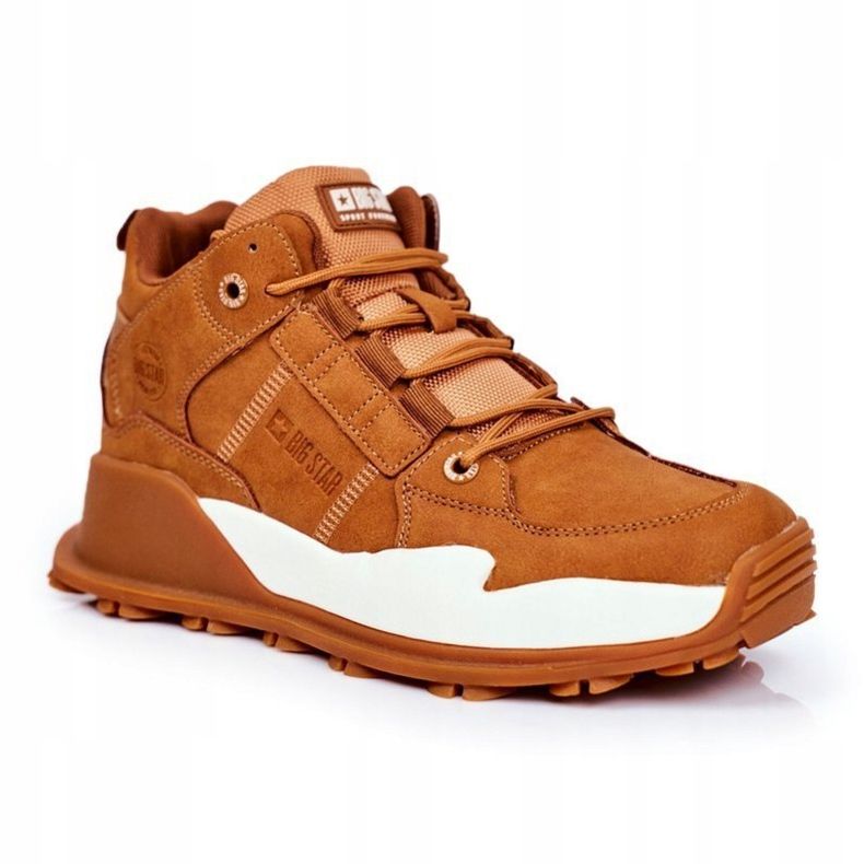 Pantofi sport pentru bărbați Big Star Camel GG174415 maro multicolor 1 Pantofi sport pentru bărbați Big Star Camel GG174415 maro multicolor 1