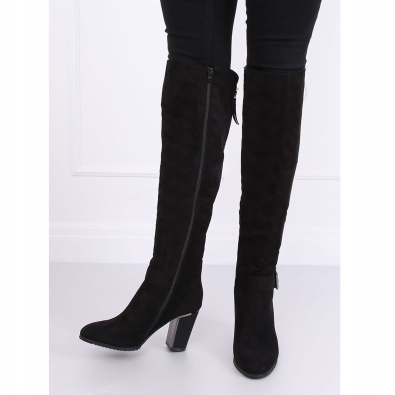 Tocuri înalte negre 1105-GG Negru 1