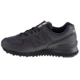 Pantofi New Balance W WL574HNQ negru de aur 1 Pantofi New Balance W WL574HNQ negru de aur 1