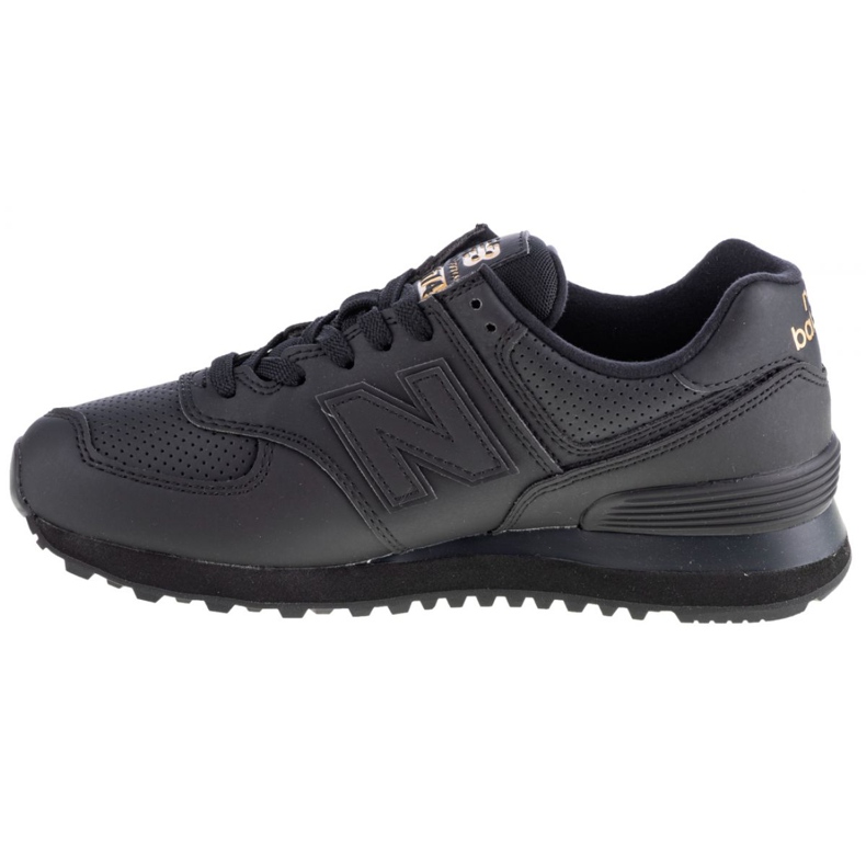 Pantofi New Balance W WL574HNQ negru de aur 1 Pantofi New Balance W WL574HNQ negru de aur 1