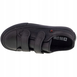 Pantofi de tineret Big Star Jr GG374009 alb negru 2