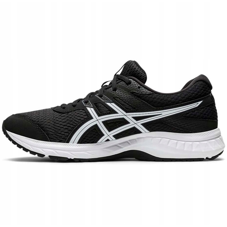 Pantofi de alergare Asics Gel-Contend 6 M 1011A667 003 alb negru 2