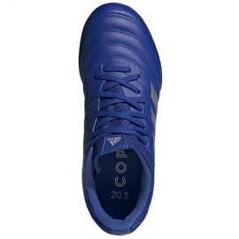 Ghete de fotbal Adidas Copa 20.3 Tf Jr EH0915 albastru albastru 1