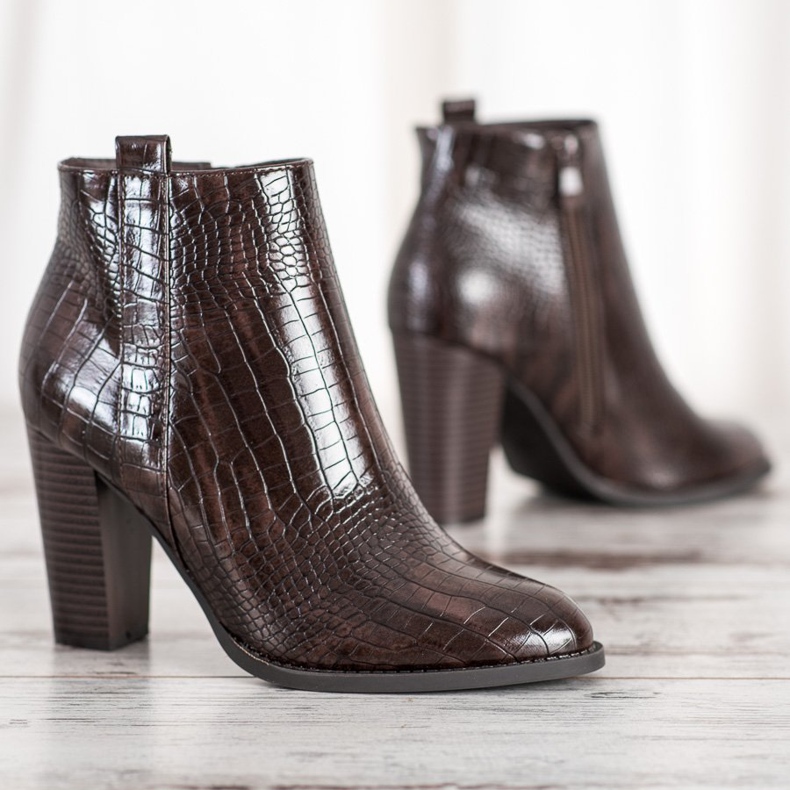 Seastar Cizme din piele ecologică maro 1