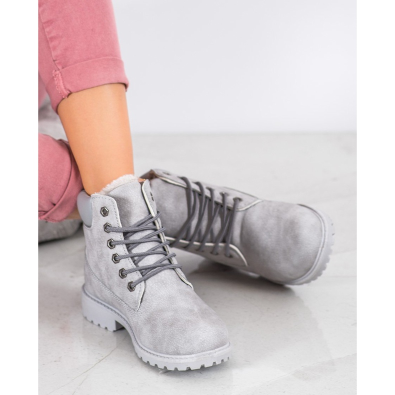 BOSHIMAO Trappers cu legături gri 1