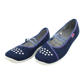 Pantofi pentru tineret Befado 345Q164 albastru marin 3