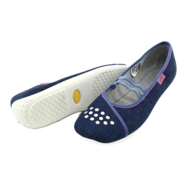 Pantofi pentru tineret Befado 345Q164 albastru marin 4