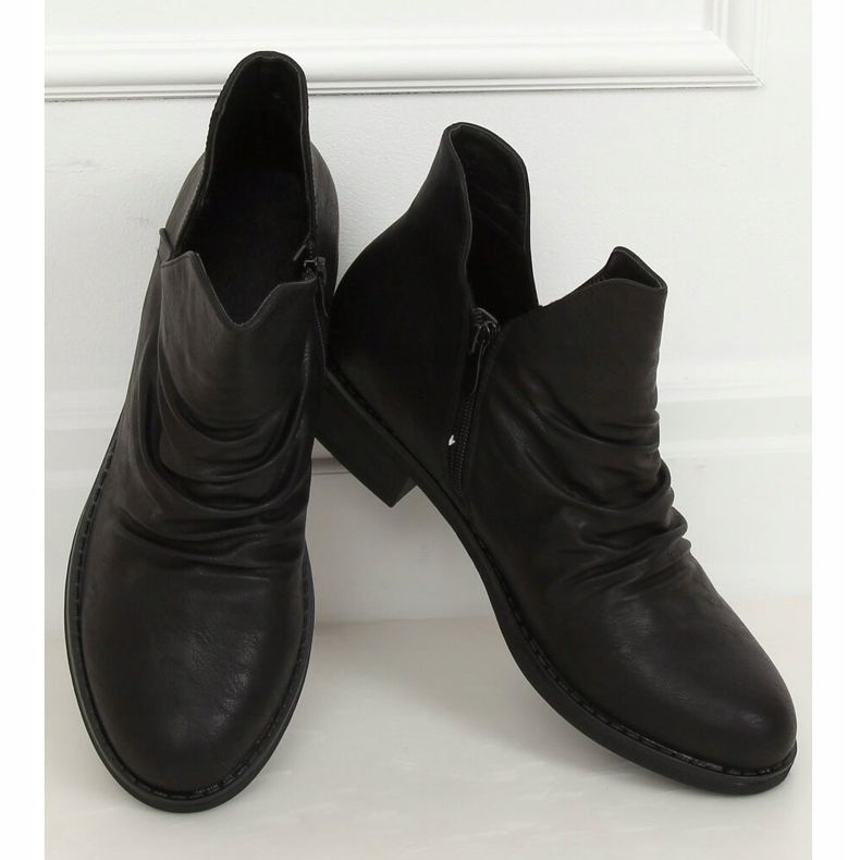 Cizme negre cu față decupată negru ST-22P Negru 1