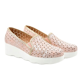 Încălțăminte de jazz roz, slip-on A19-7252 3