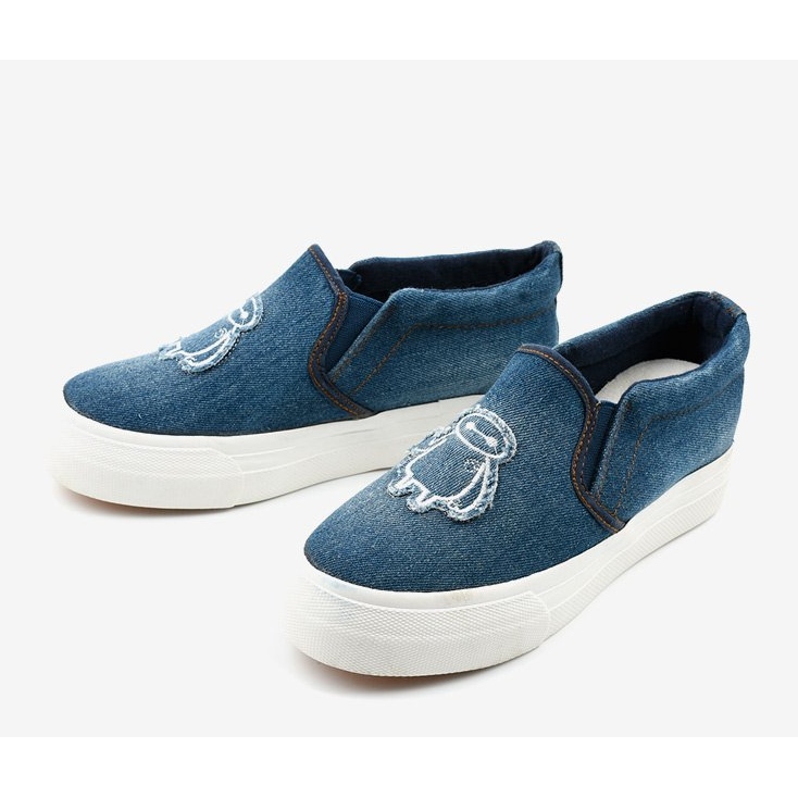 Blugi adidași Cherilena albastru marin albastru 2