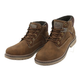 Trekking din piele American Club RH36 cămilă maro 2