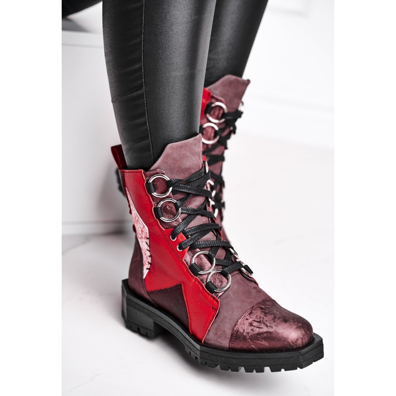 Cizme de damă Piele Maciejka Burgundy 04184-23 / 00-3 roșu 2 Cizme de damă Piele Maciejka Burgundy 04184-23 / 00-3 roșu 2