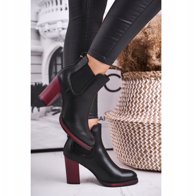 Cizme de damă cu toc înalt Sergio Leone Negru BT538 1 Cizme de damă cu toc înalt Sergio Leone Negru BT538 1