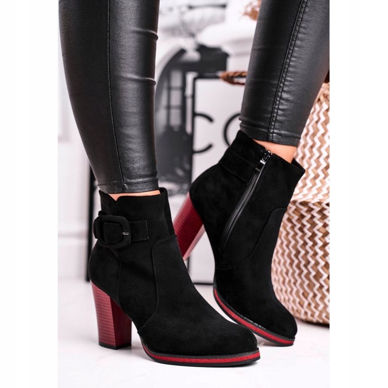 Cizme de damă cu toc înalt Sergio Leone Negru BT533 1 Cizme de damă cu toc înalt Sergio Leone Negru BT533 1