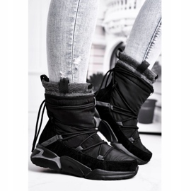 Cizme de zăpadă pentru femei Big Star Black GG274628 negru 1