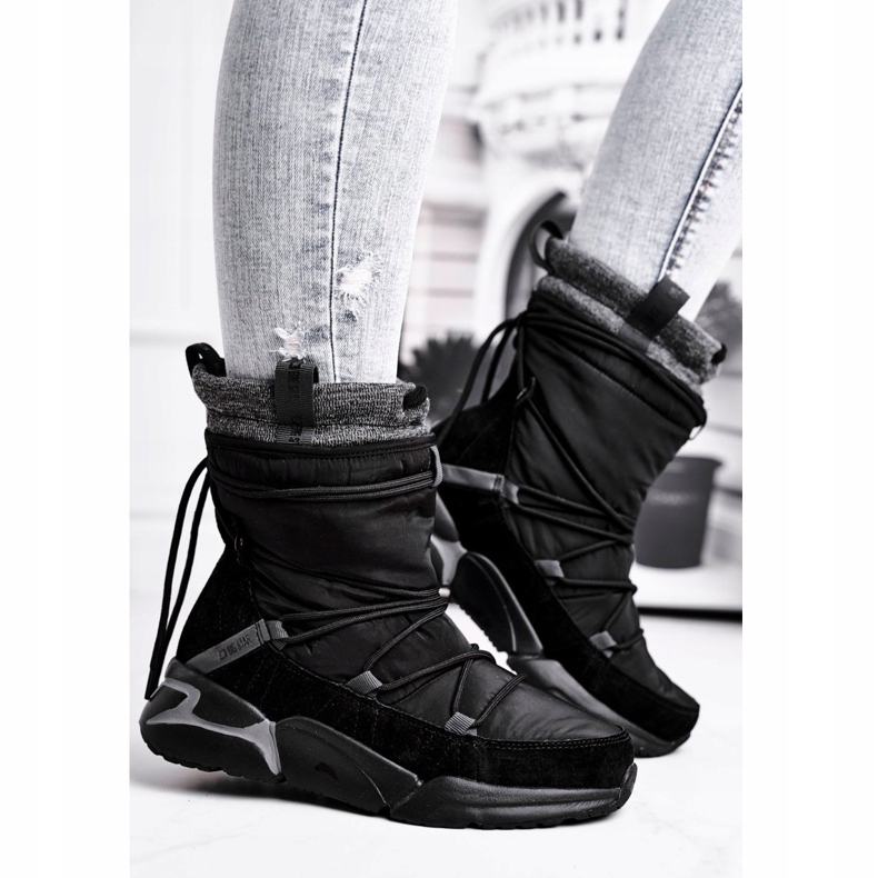 Cizme de zăpadă pentru femei Big Star Black GG274628 negru 1