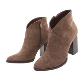 Ghete pe stâlp Taupe Filippo DBT1575 / 21 TP maro 2