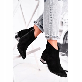 Cizme de piele caldă pentru femei Laura Messi Negru 2207 1