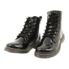 Cizme negre din piele lacuită Evento 20DZ23-3216 Marita negru 4