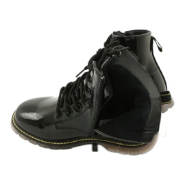 Cizme negre din piele lacuită Evento 20DZ23-3216 Marita negru 6