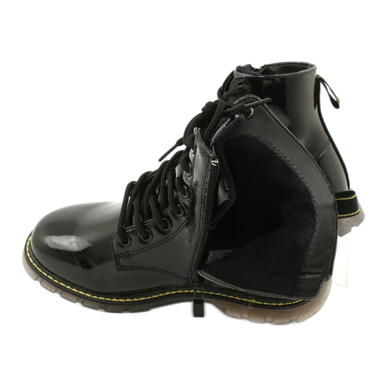 Cizme negre din piele lacuită Evento 20DZ23-3216 Marita negru 6