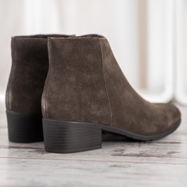 Filippo Cizme din piele clasice kaki 1