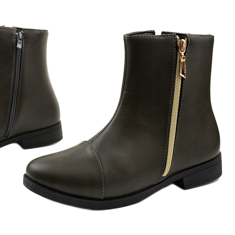 Cizme dama gri plat Kelera 1