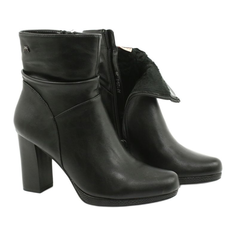 M.Daszyński Cizme negre pe postarea lui Daszyński AF125-7 negru 4