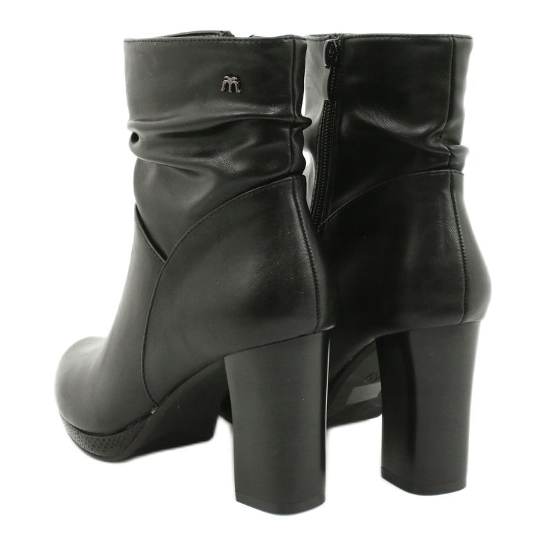 M.Daszyński Cizme negre pe postarea lui Daszyński AF125-7 negru 3