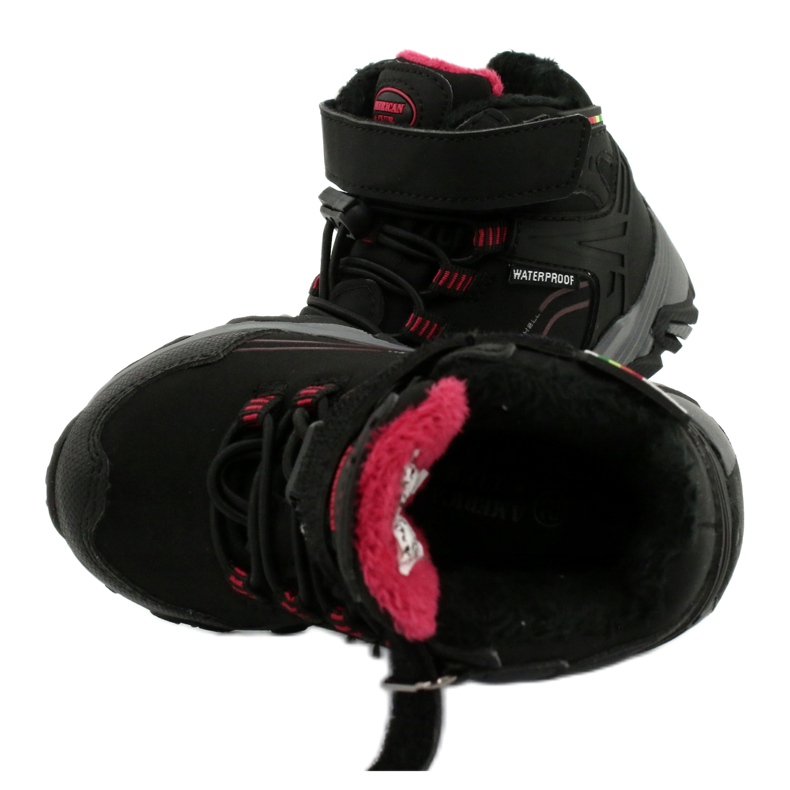 American Club Cizme Softshell pentru copii cu membrană neagră HL42/20 negru 4