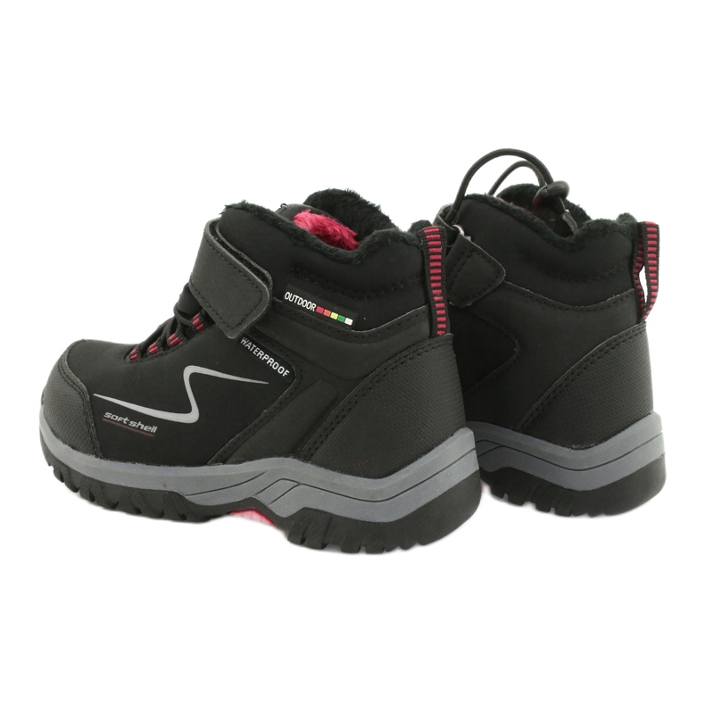 Cizme sport cu coajă moale cu membrană American Club HL38 / 20 negru roșu 4 Cizme sport cu coajă moale cu membrană American Club HL38 / 20 negru roșu 4