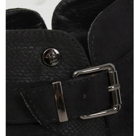 Cizme negre cu talpă înaltă CM-8M5 negre negru 1