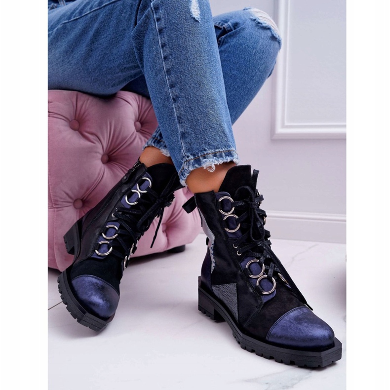 Cizme de Damă Piele Maciejka Albastru Marină 04184-17 / 00-3 2 Cizme de Damă Piele Maciejka Albastru Marină 04184-17 / 00-3 2