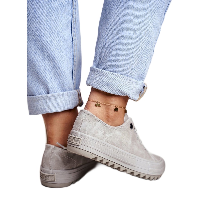 Adidași pentru femei Big Star Grey GG274075 gri 2