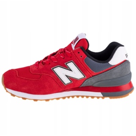 Pantofi New Balance M ML574SKD alb roșu multicolor 1