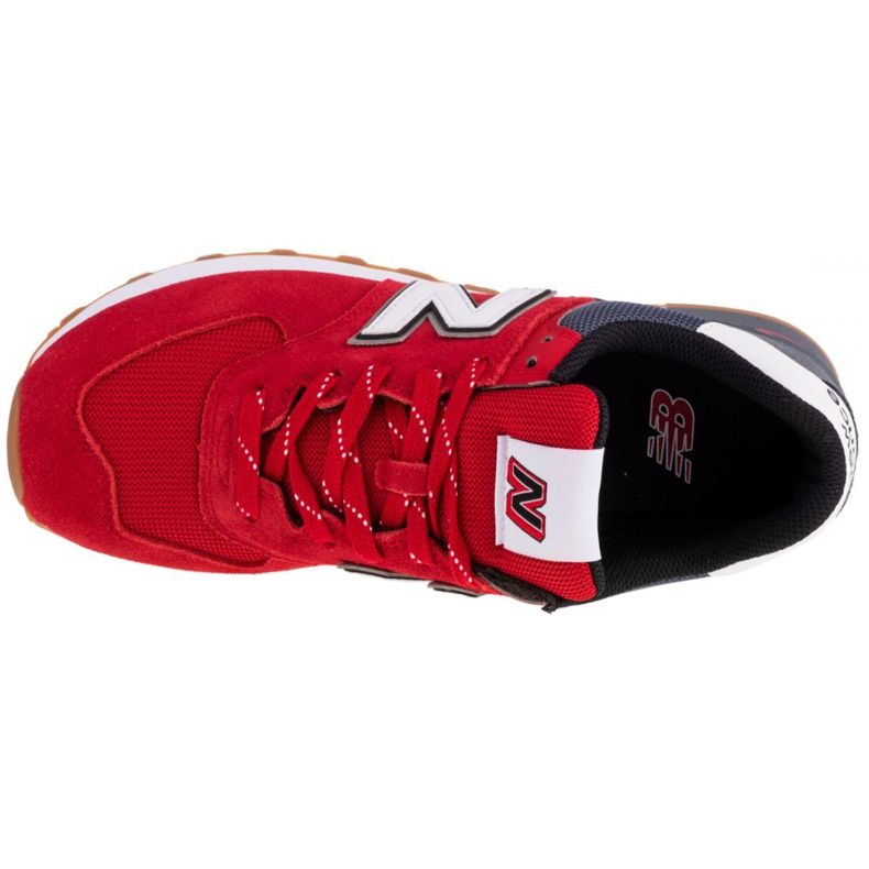 Pantofi New Balance M ML574SKD alb roșu multicolor 2