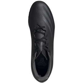 Ghete de fotbal Adidas X GHOSTED.4 Tf M EG8236 gri, negru negru 1