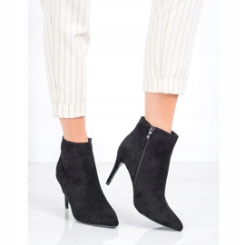 Sweet Shoes Ghete sexy din piele intoarsa negru 1