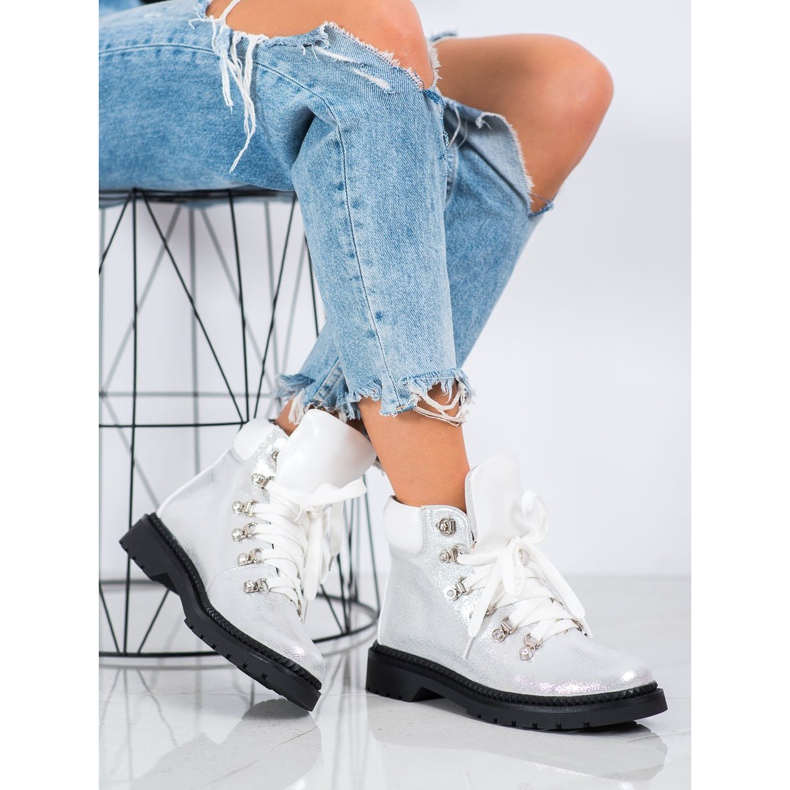 Bello Star Trappers de argint alb 1