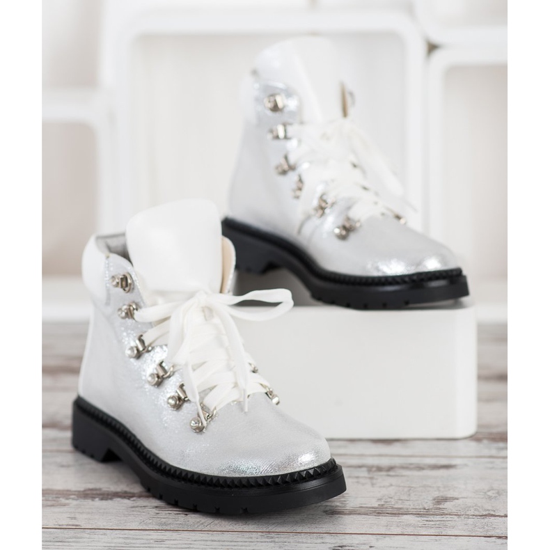 Bello Star Trappers de argint alb 2