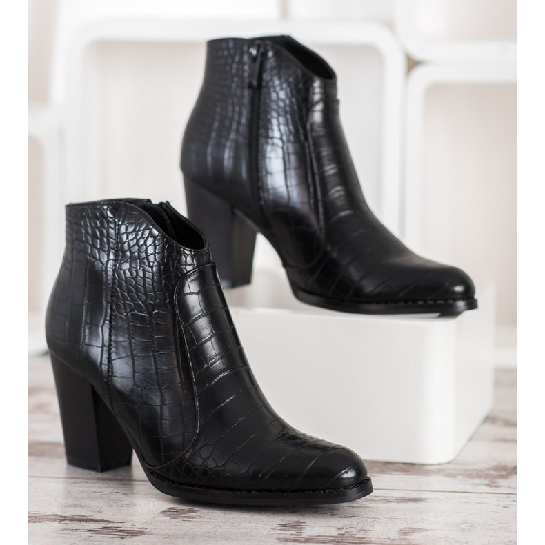 Filippo Cizme la modă cu șarpe negru 2