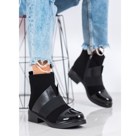 ENPLUS Ghete de modă negre negru 1
