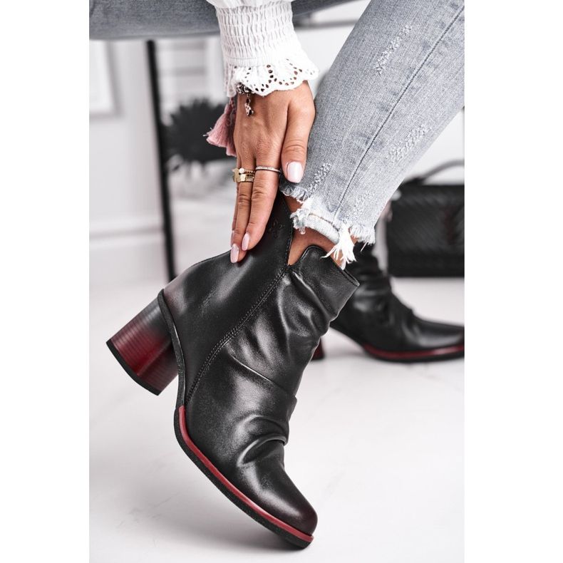 Cizme de damă pe toc înalt Maciejka negru 04757-01 1 Cizme de damă pe toc înalt Maciejka negru 04757-01 1