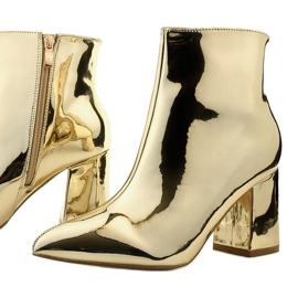 Botine aurii pe stâlp, fermoar SY50P Gold de aur 1