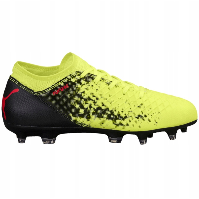 Cizme de fotbal Puma Future 18.4 Fg Ag Junior galben-negru 104346 01 multicolor 1