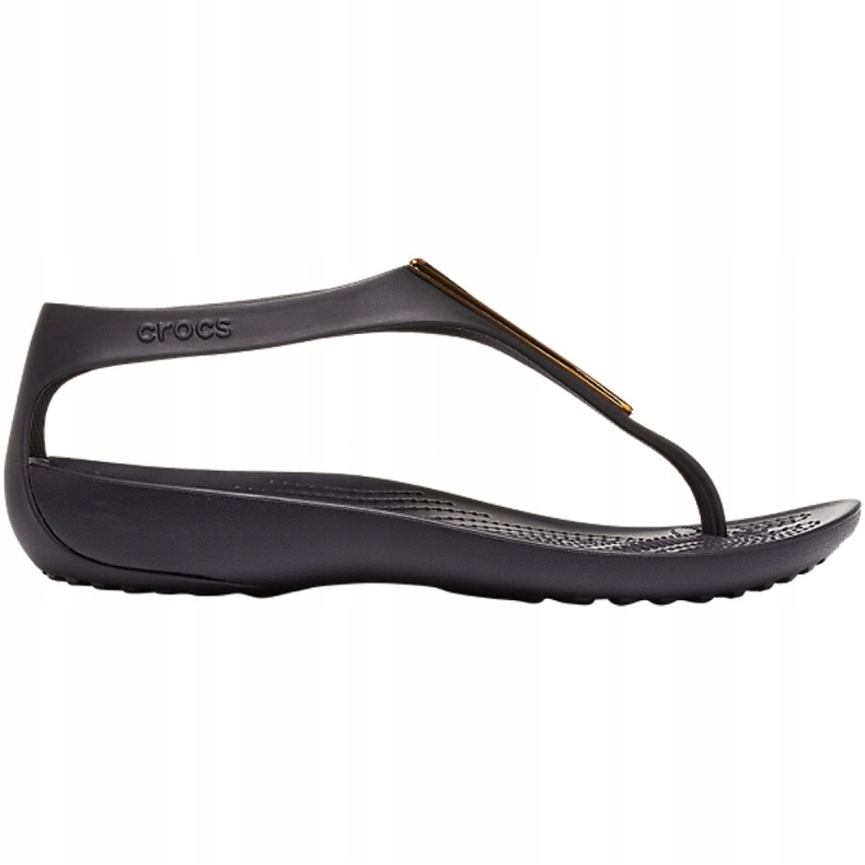 Sandale Crocs pentru femei Serena Metallic Bar Fp W negru și auriu 206420 751 de aur 1