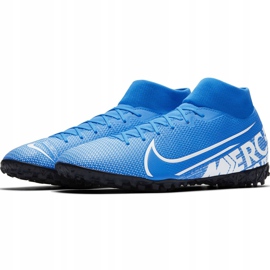 Pantof de fotbal Nike Mercurial Superfly 7 Academy Tf AT7978 414 multicolor albastru 2