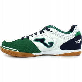 Cizme de fotbal Joma Top Flex 932 Sala În alb, verde și bleumarin albastru marin 1
